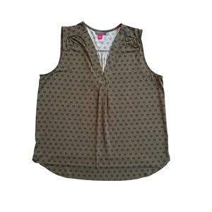 Movie and TV Clothes small SCREEN-USED womens vince camuto army green blouse